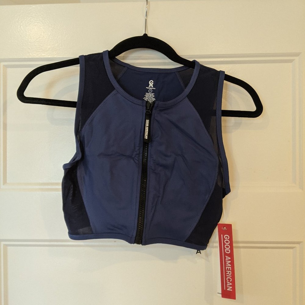 Good American - Front Zip Sports Bra - Women's 1